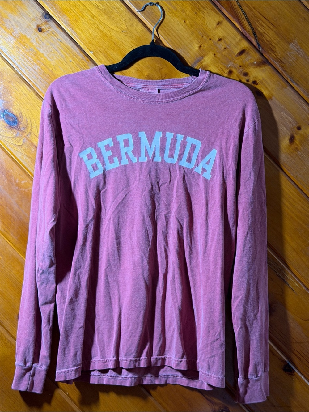 Comfort Colors Bermuda Pink Long Sleeve Tee